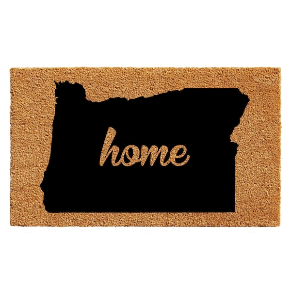 Calloway Mills Entrance Mat, Coir, Natural, Black 105391830 - main